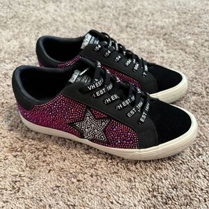 Vintage Havana Black and Pink Star Sneakers